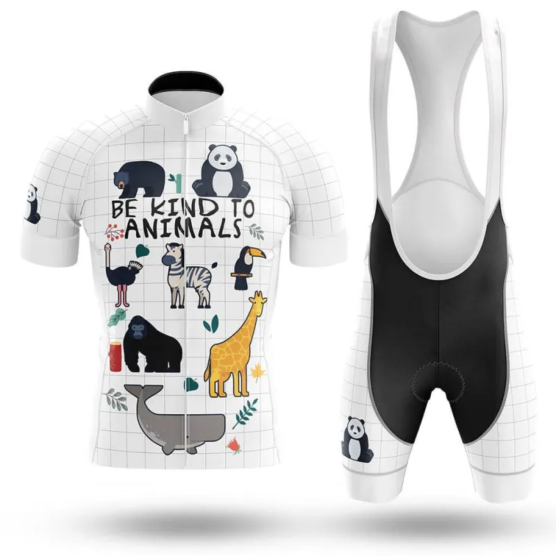 Be Kind To Animals Men's Short Sleeve Cycling Kit made by RSSC Sports