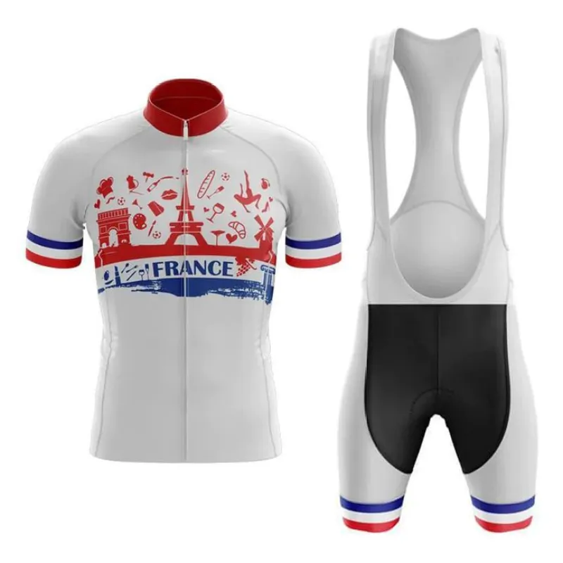 France Men's Short Sleeve Cycling Kit sold by RSSC Sports