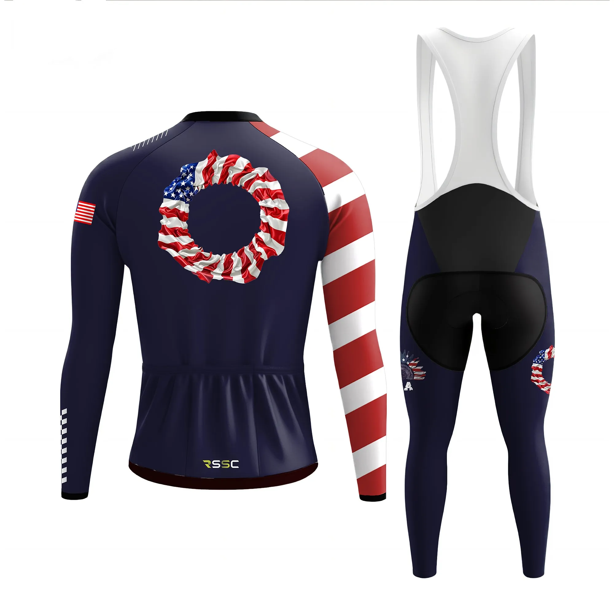 USA Sunflower Men's Long Sleeve Cycling Kit sold by RSSC Sports product image thumbnail 2