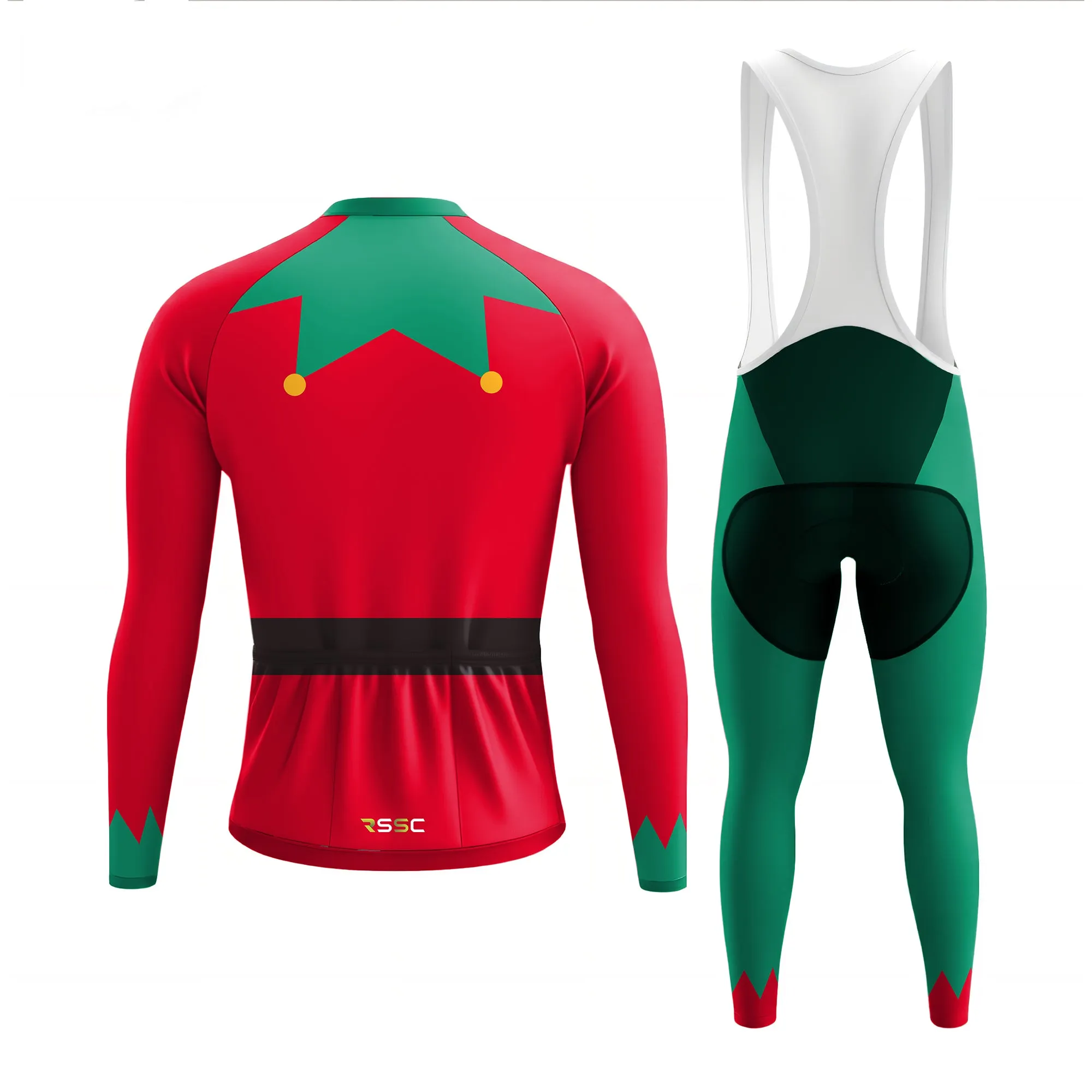 Christmas Elf Men's Long Sleeve Cycling Kit sold by RSSC Sports product image thumbnail 2
