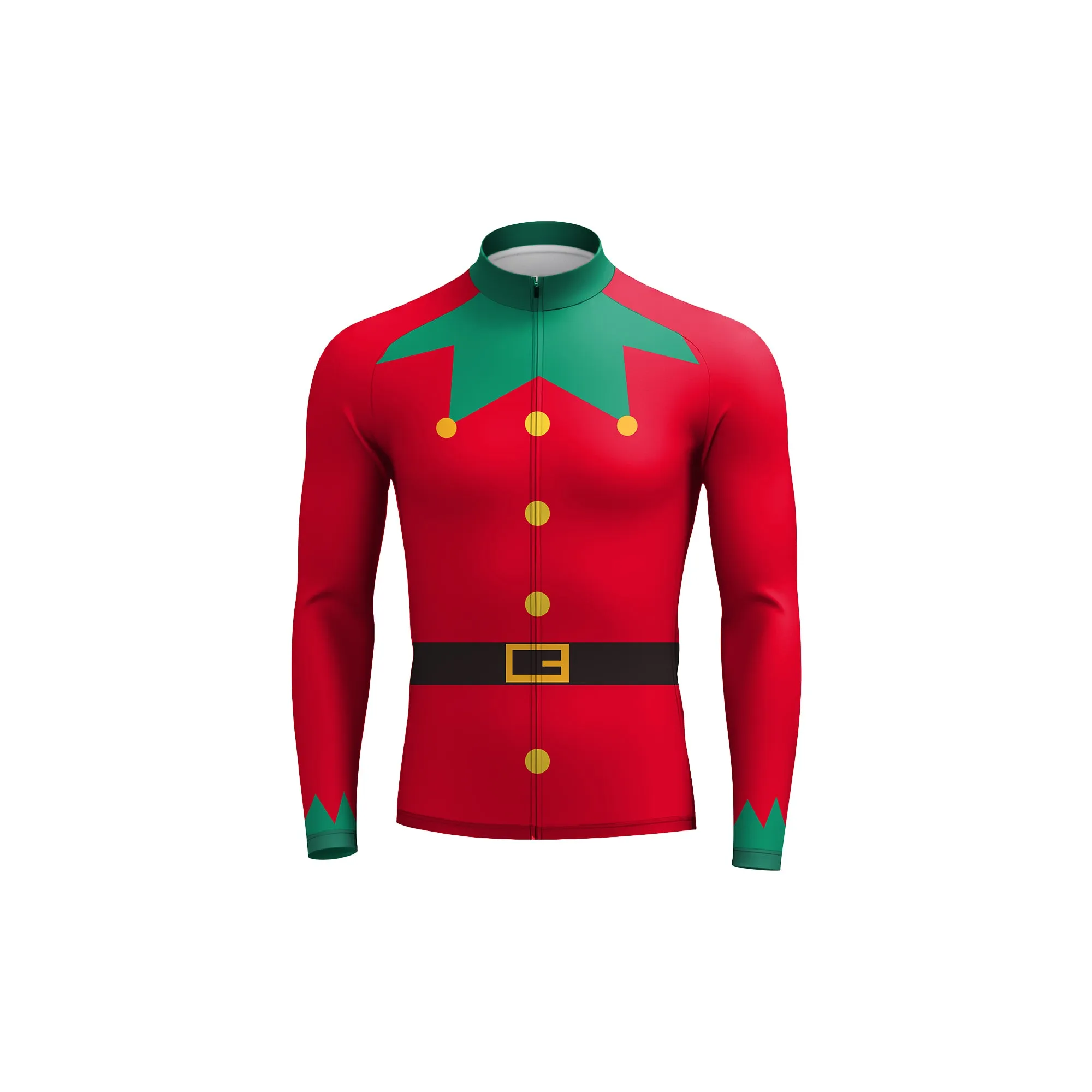 Christmas Elf Men's Long Sleeve Cycling Kit sold by RSSC Sports product image thumbnail 3