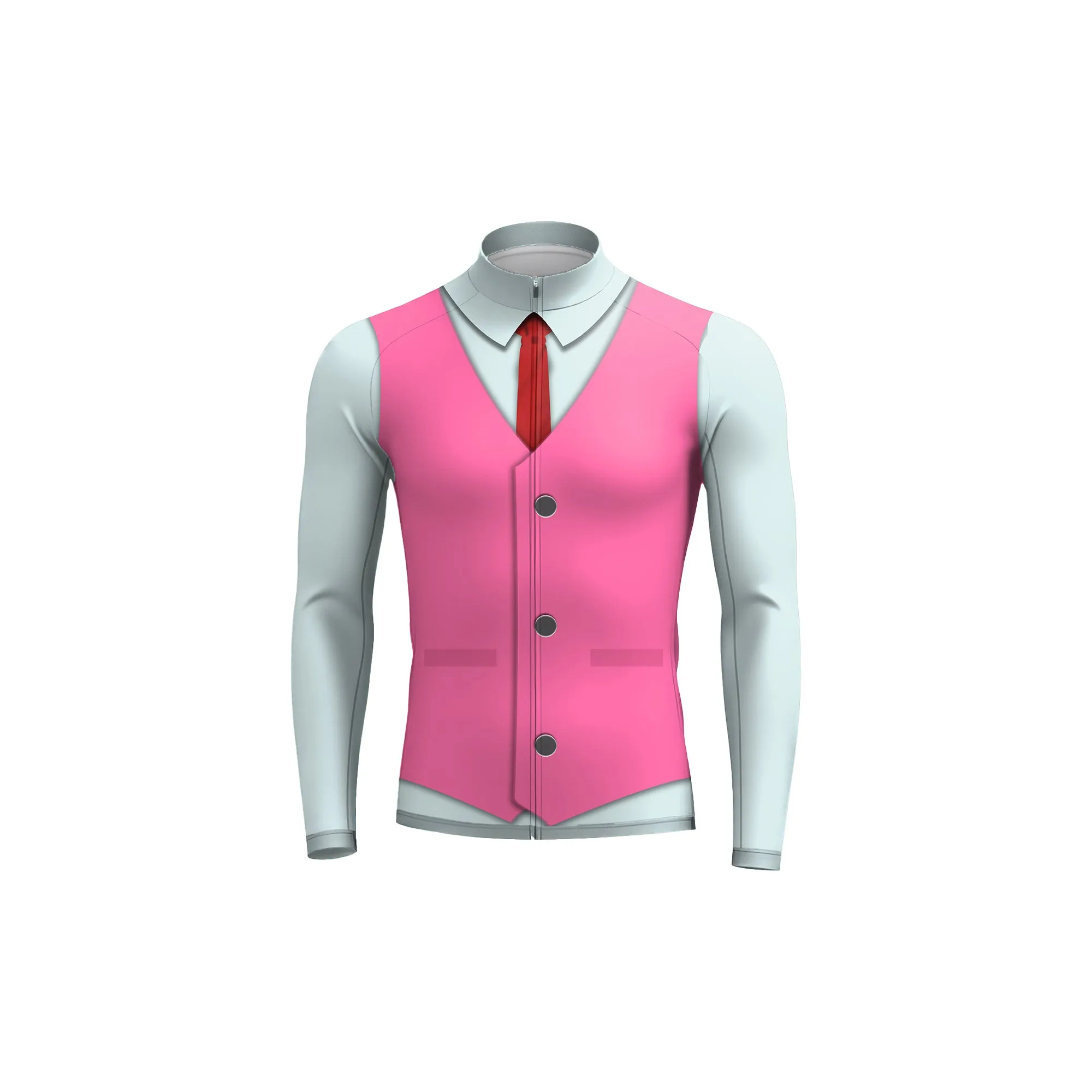 Elegant Thug Pink Men's Long Sleeve Cycling Kit sold by RSSC Sports product image thumbnail 3