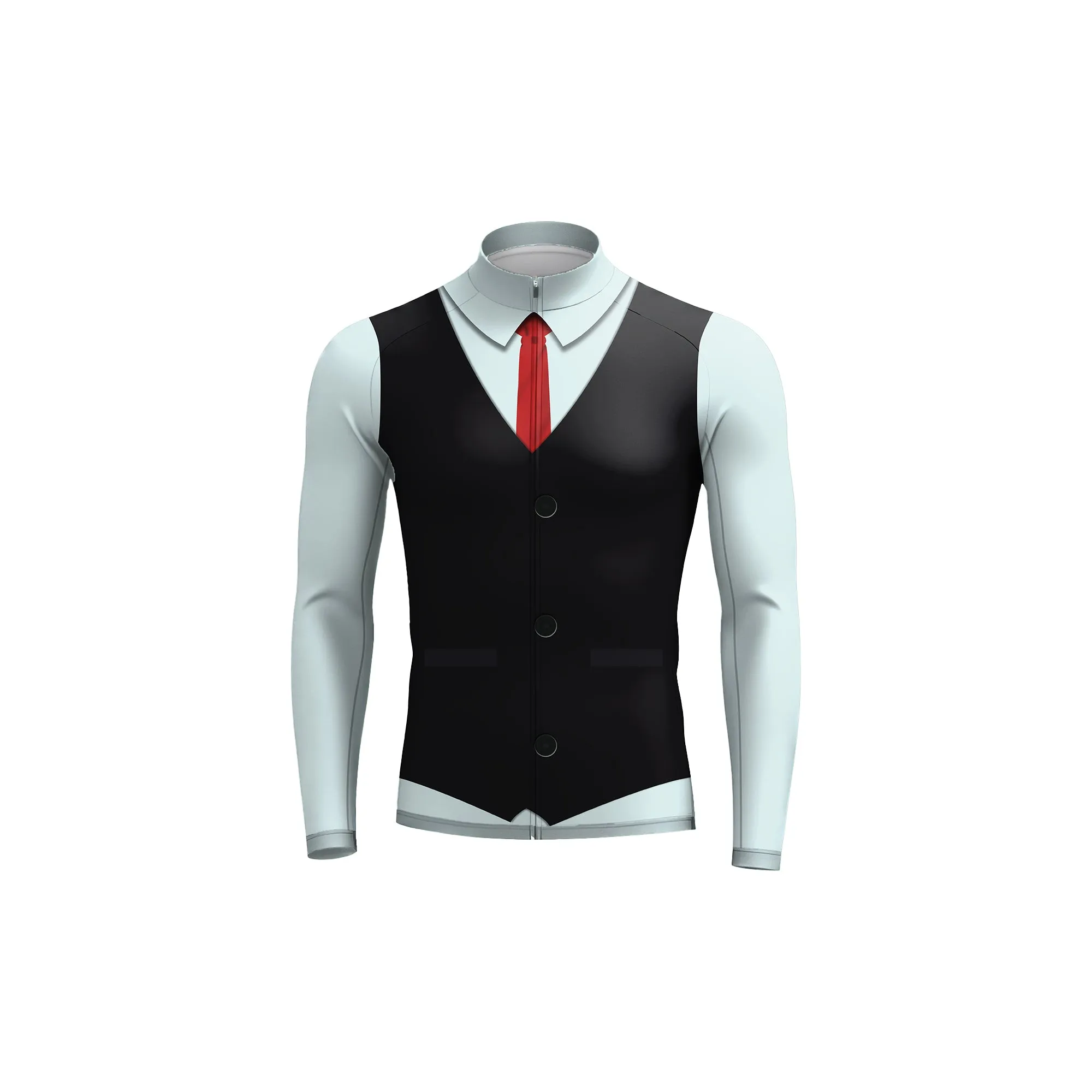 Elegant Thug Black Men's Long Sleeve Cycling Kit sold by RSSC Sports product image thumbnail 2