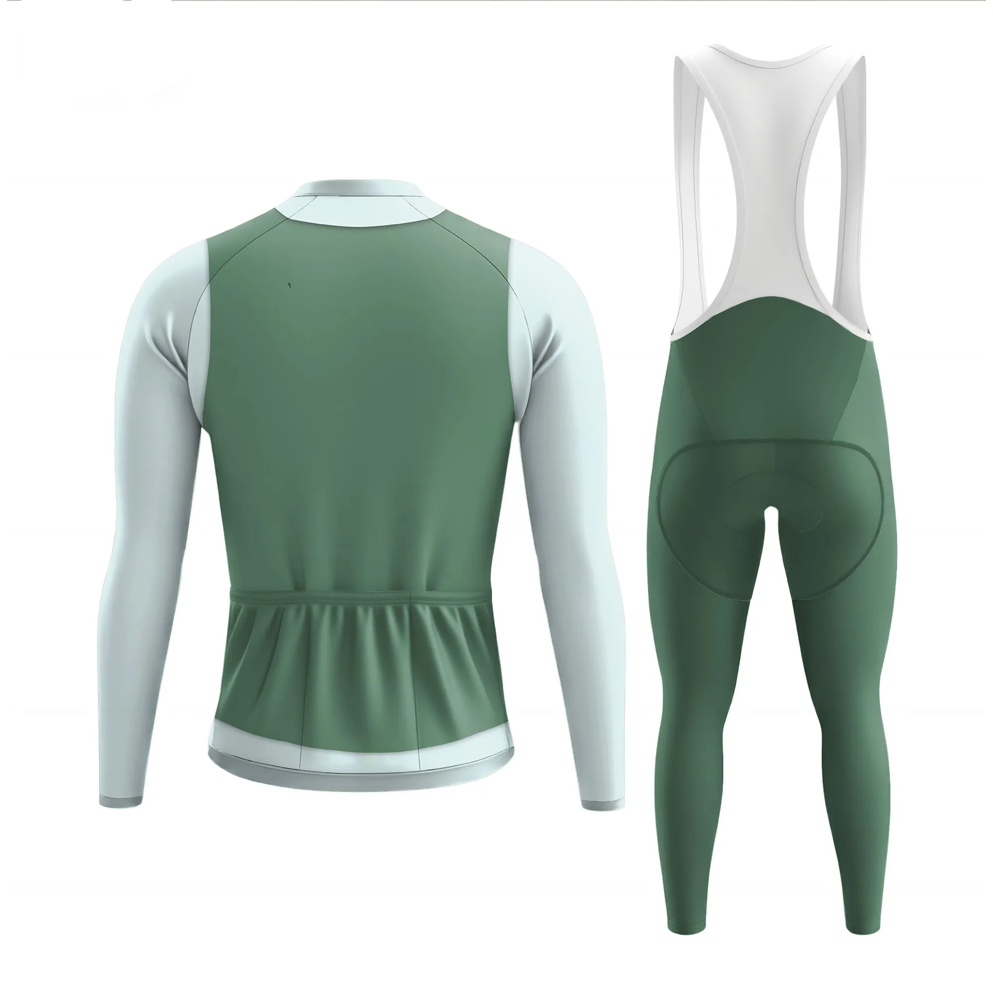 Elegant Thug Green Men's Long Sleeve Cycling Kit sold by RSSC Sports product image thumbnail 2