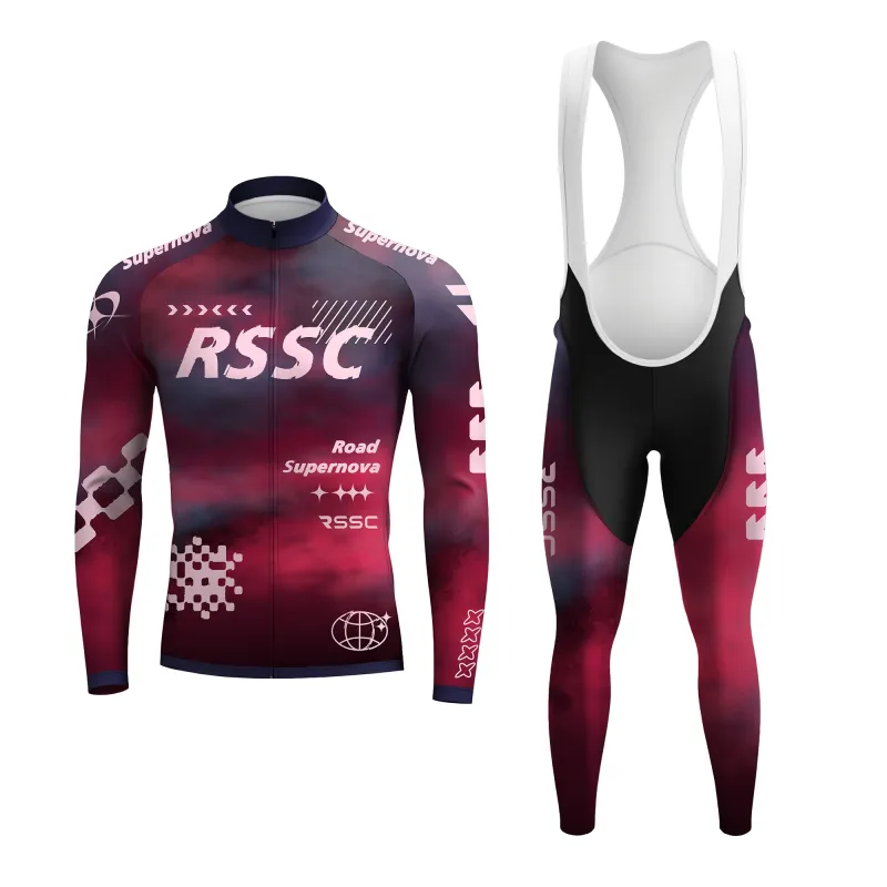 Road Supernova Men's Long Sleeve Cycling Kit made by RSSC Sports