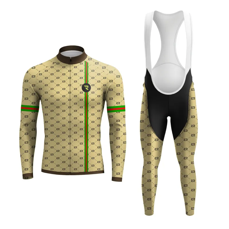 Emerald Stripe Men's Long Sleeve Cycling Kit sold by RSSC Sports