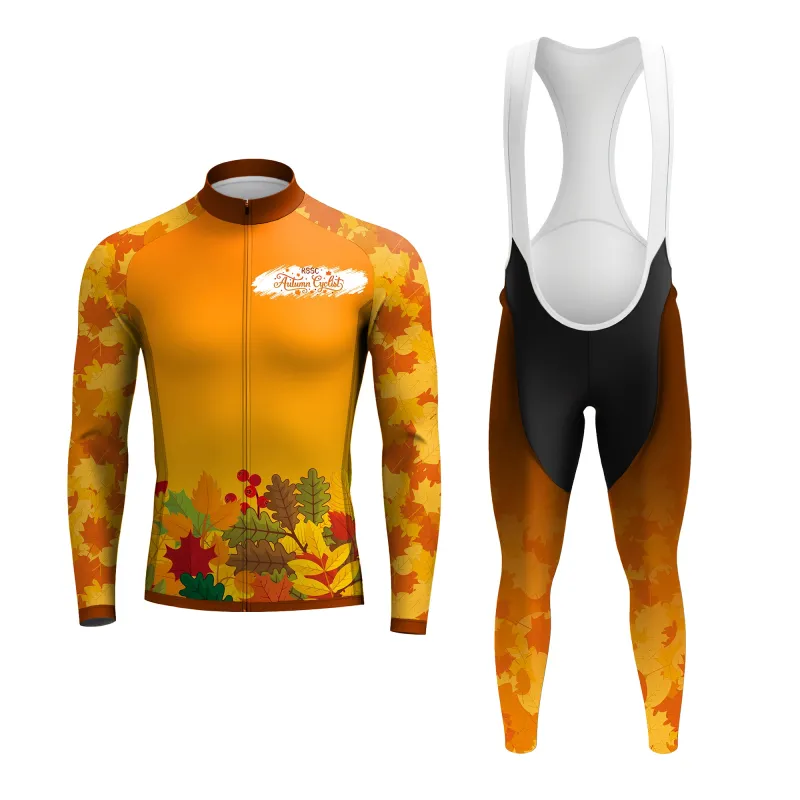 Autumn Colors Fall Foliage Men's Long Sleeve Cycling Kit sold by RSSC Sports