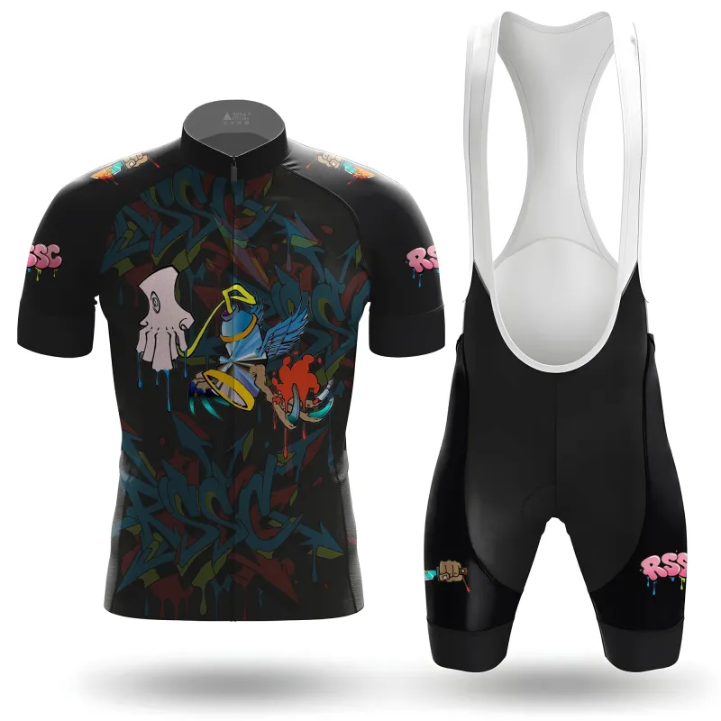RSSC Urban Graffiti Edge Men's Short Sleeve Cycling Kit made by RSSC Sports