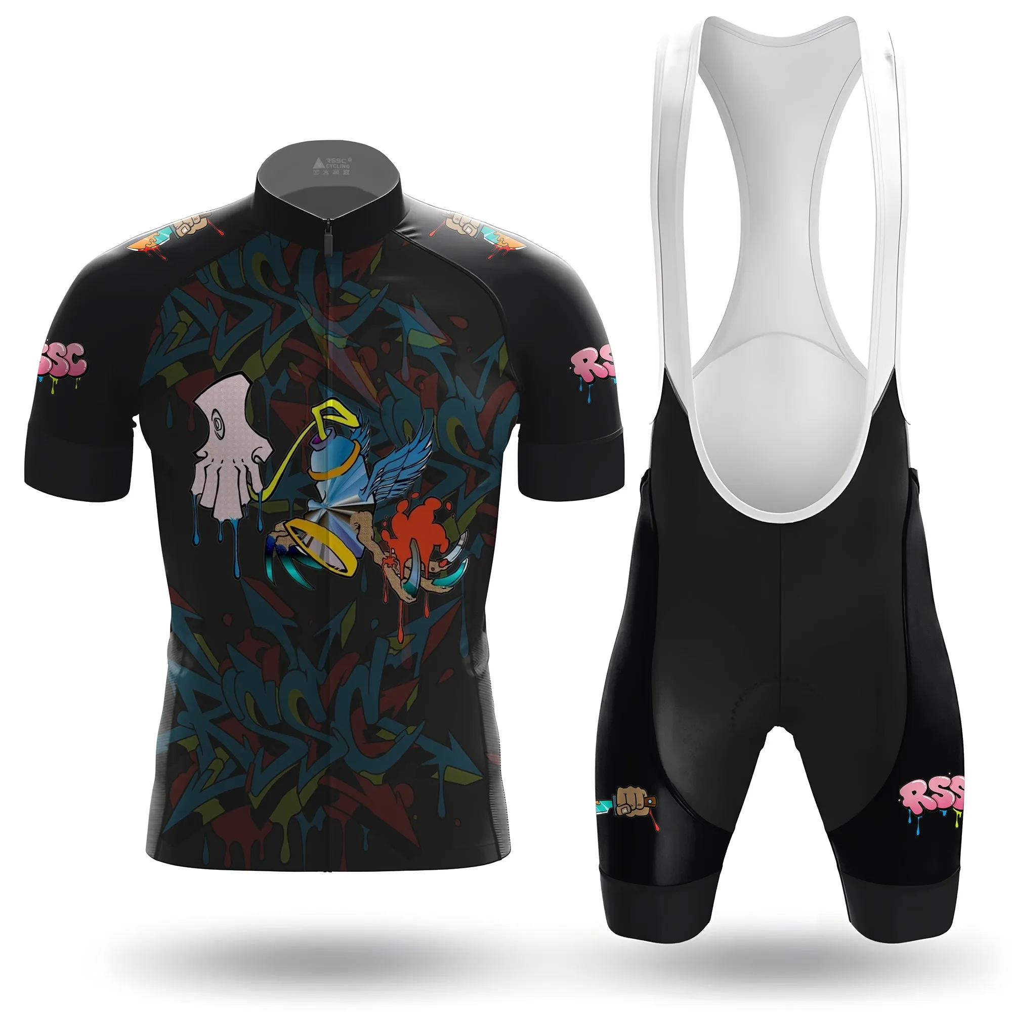 RSSC Urban Graffiti Edge Men's Short Sleeve Cycling Kit sold by RSSC Sports