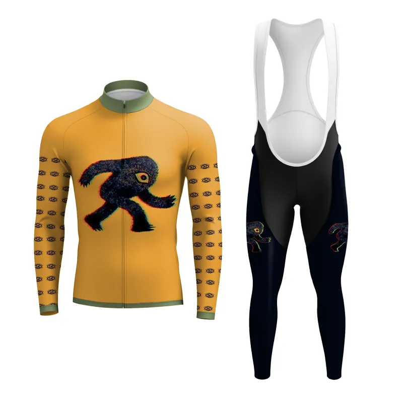 Glitched Gaze Men's Long Sleeve Cycling Kit sold by RSSC Sports