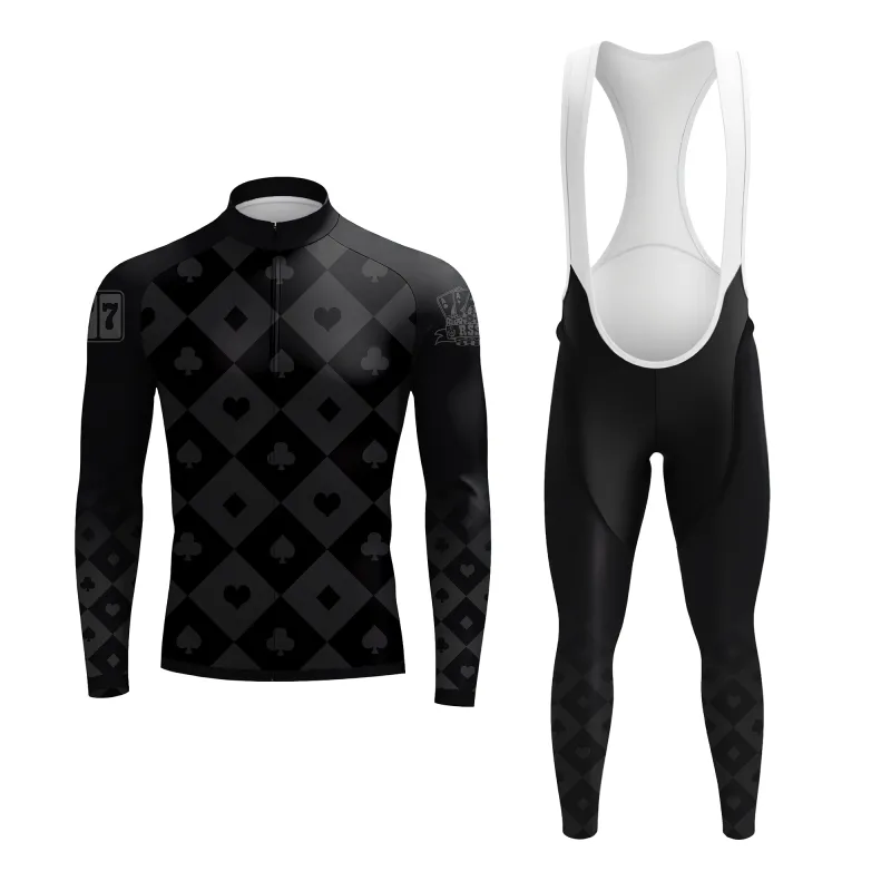 The Midnight Ace Men's Long Sleeve Cycling Kit made by RSSC Sports