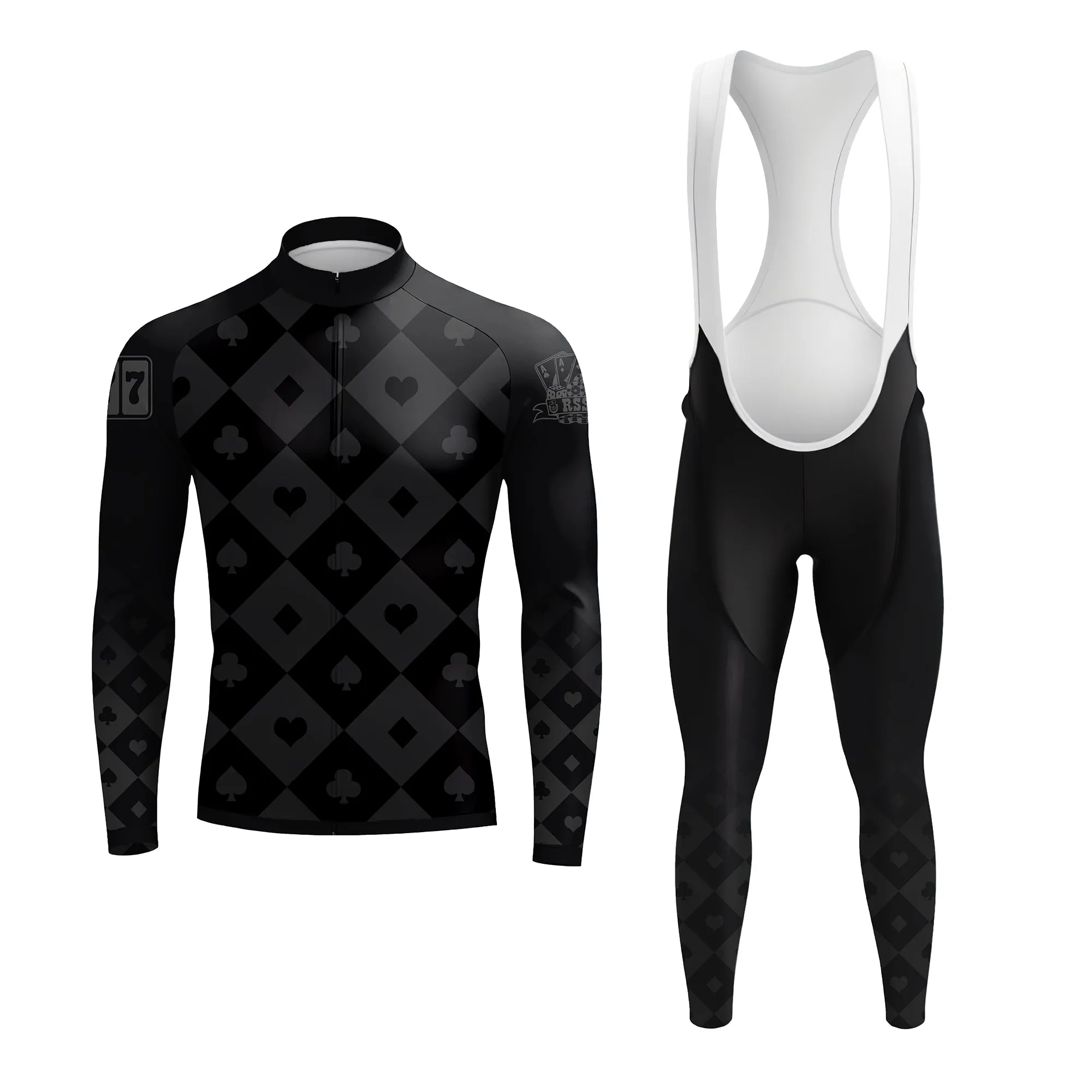 The Midnight Ace Men's Long Sleeve Cycling Kit sold by RSSC Sports