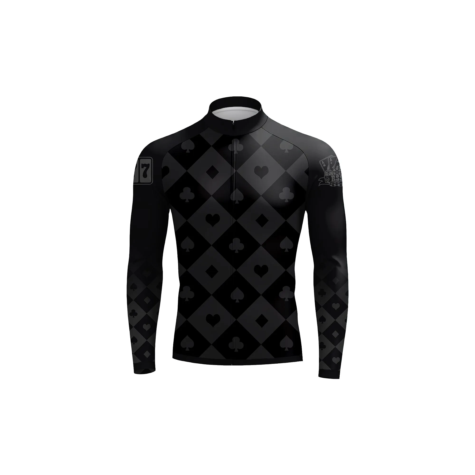 The Midnight Ace Men's Long Sleeve Cycling Kit sold by RSSC Sports product image thumbnail 3