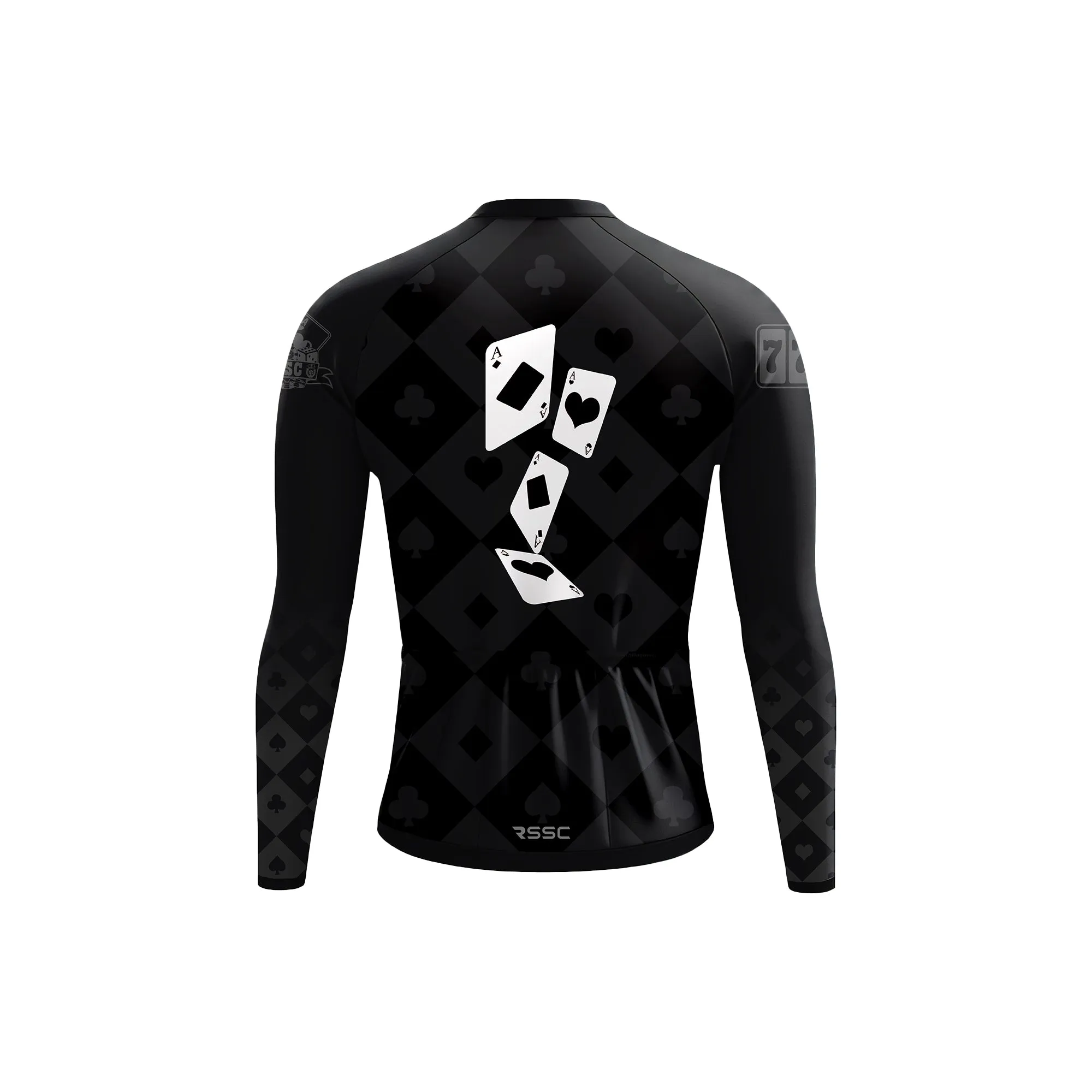 The Midnight Ace Men's Long Sleeve Cycling Kit sold by RSSC Sports product image thumbnail 4