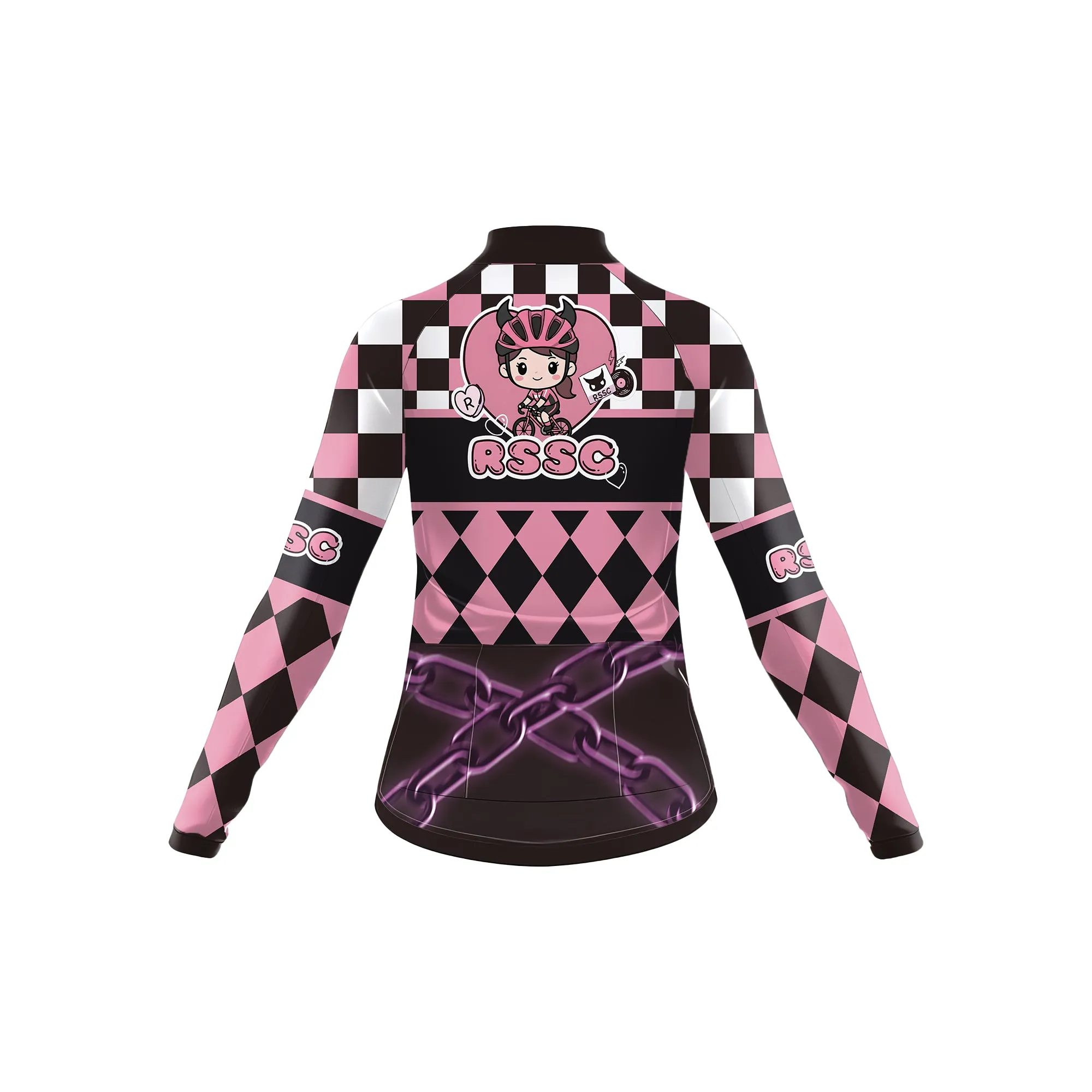 The Punk Blossom Women's Long Sleeve Cycling Kit sold by RSSC Sports product image thumbnail 4