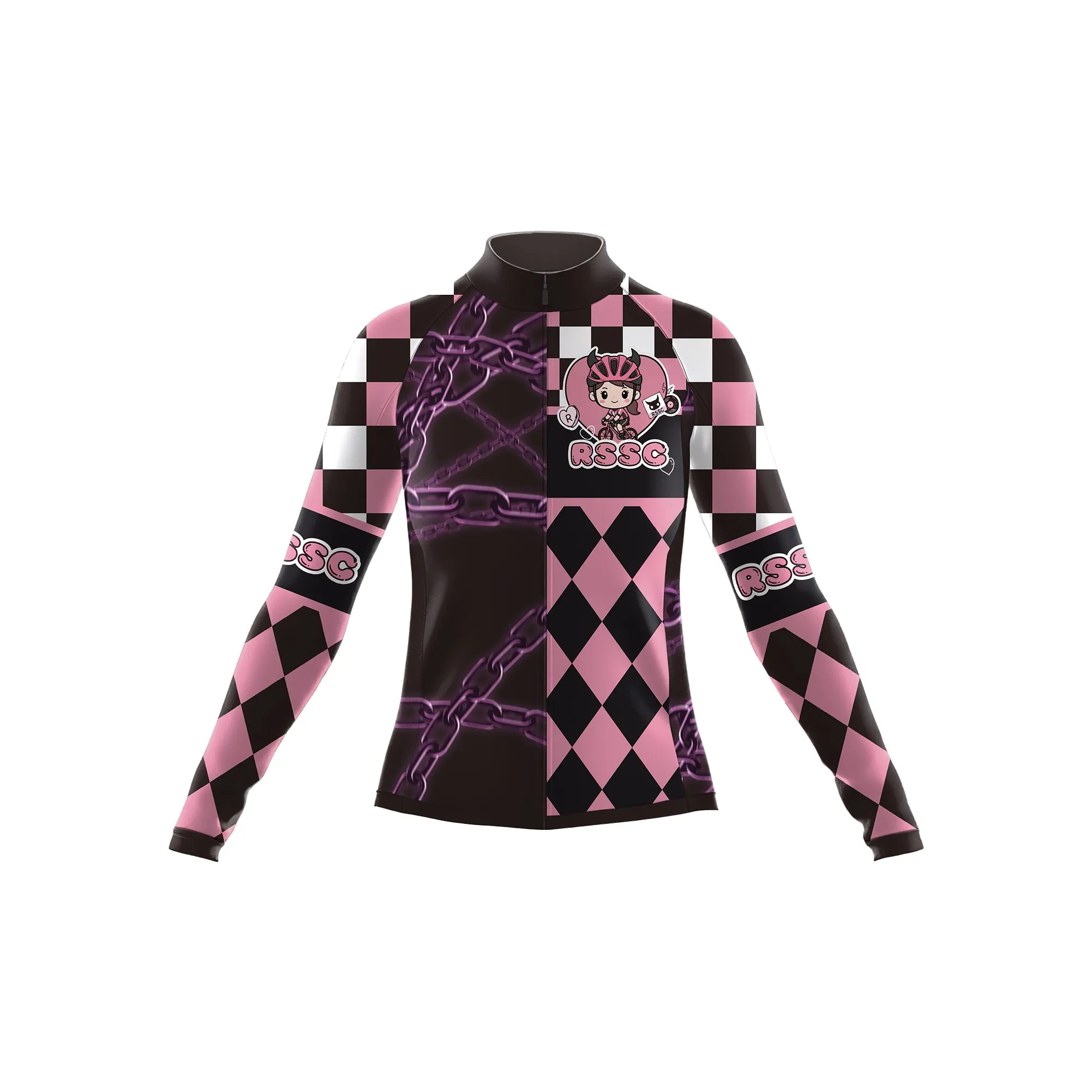 The Punk Blossom Women's Long Sleeve Cycling Kit sold by RSSC Sports product image thumbnail 3