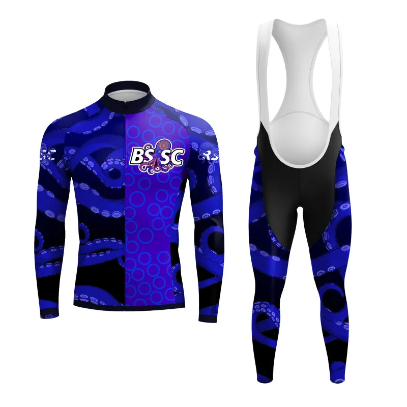 The Abyssal Kraken Men's Long Sleeve Cycling Kit sold by RSSC Sports