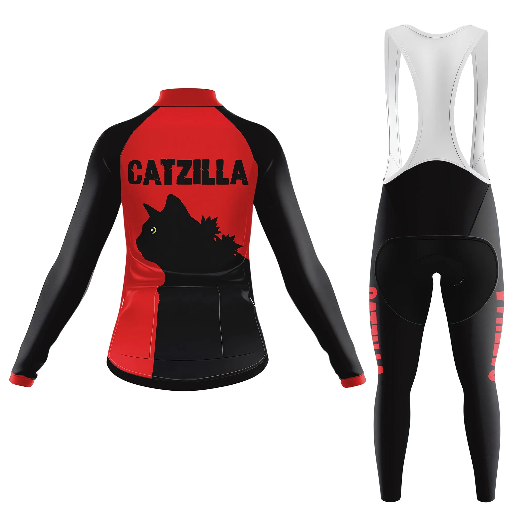 cat gatzilla Women's Long Sleeve Cycling Kit sold by RSSC Sports product image thumbnail 2
