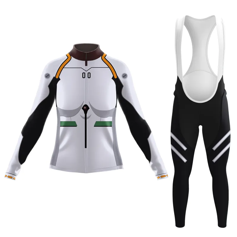 White Combat Suit Women's Long Sleeve Cycling Kit sold by RSSC Sports