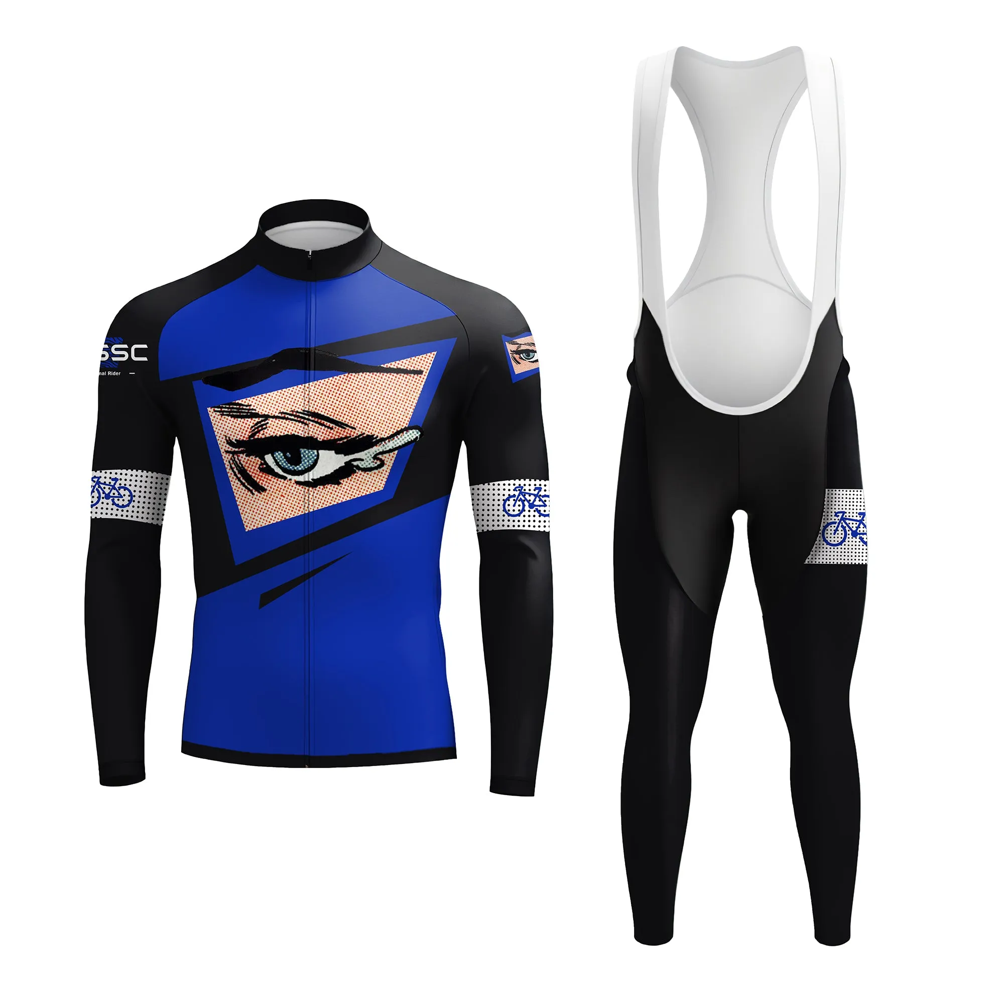 Blue Tear Men's Long Sleeve Cycling Kit sold by RSSC Sports