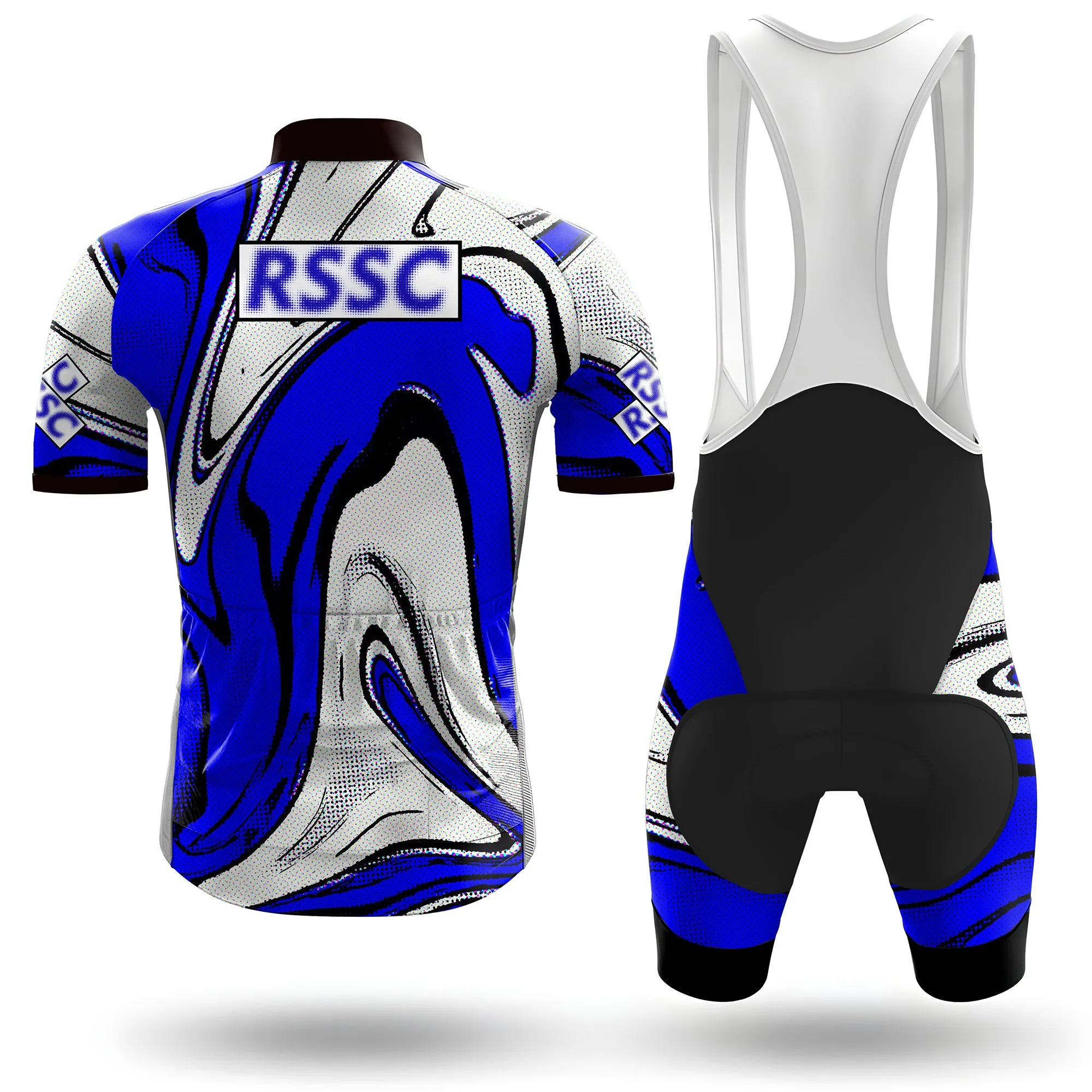 Cobalt Swirl Men's Short Sleeve Cycling Kit sold by RSSC Sports product image thumbnail 2