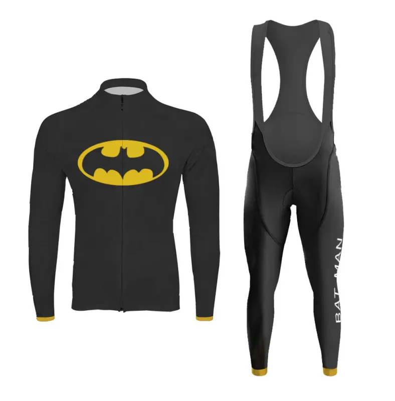Batman Men's Long Sleeve Cycling Kit (Clearance Sale) made by RSSC Sports