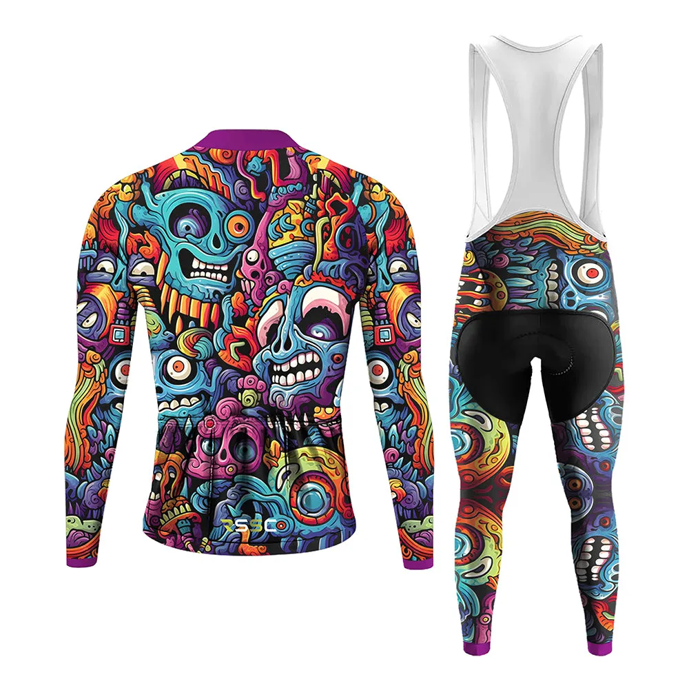 Alien Creatures Multicolor Men's Long Sleeve Cycling Kit (Clearance Sale) sold by RSSC Sports product image thumbnail 2