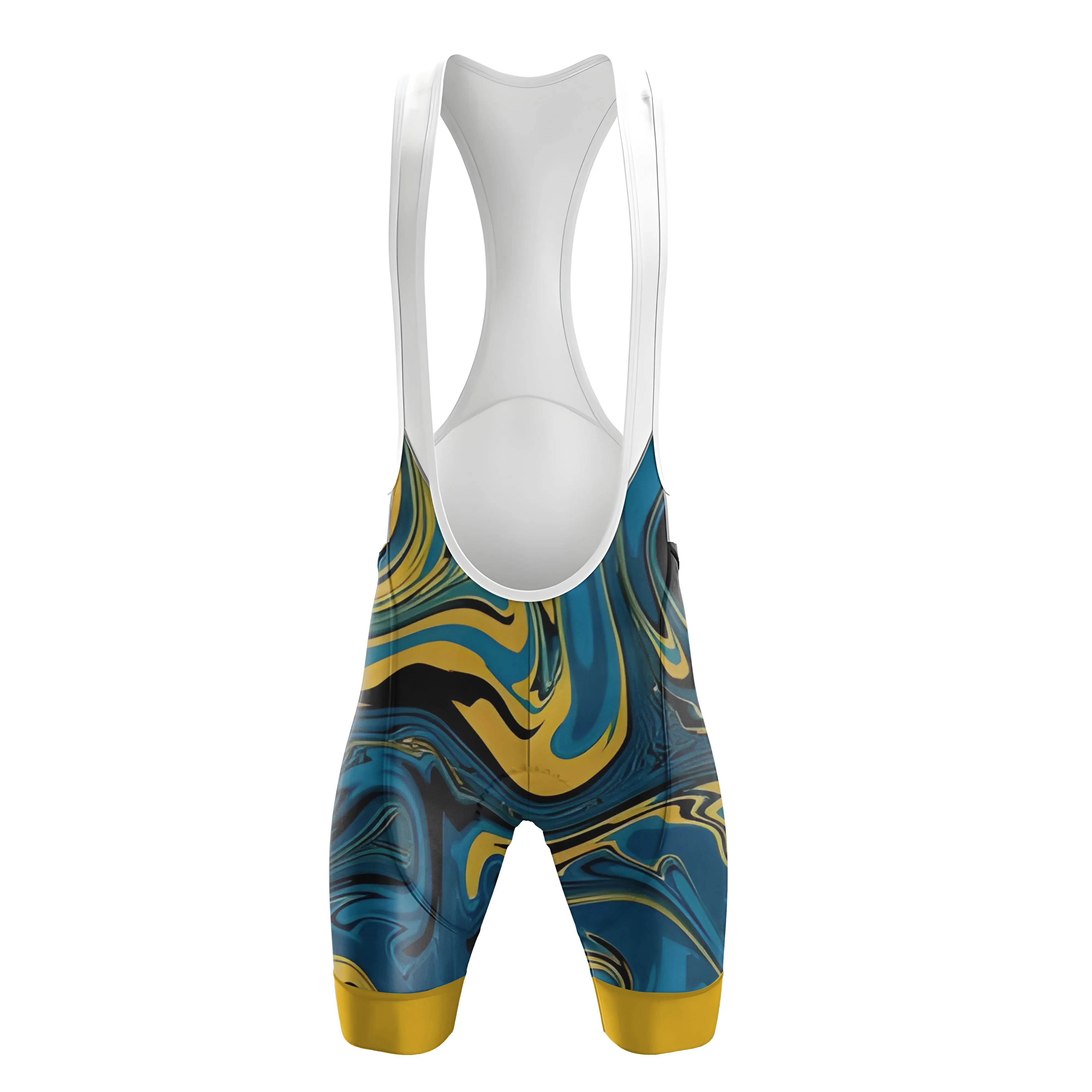 Yellow Blue Color Abstract Women's Short Sleeve Cycling Kit (Clearance Sale) sold by RSSC Sports product image thumbnail 5