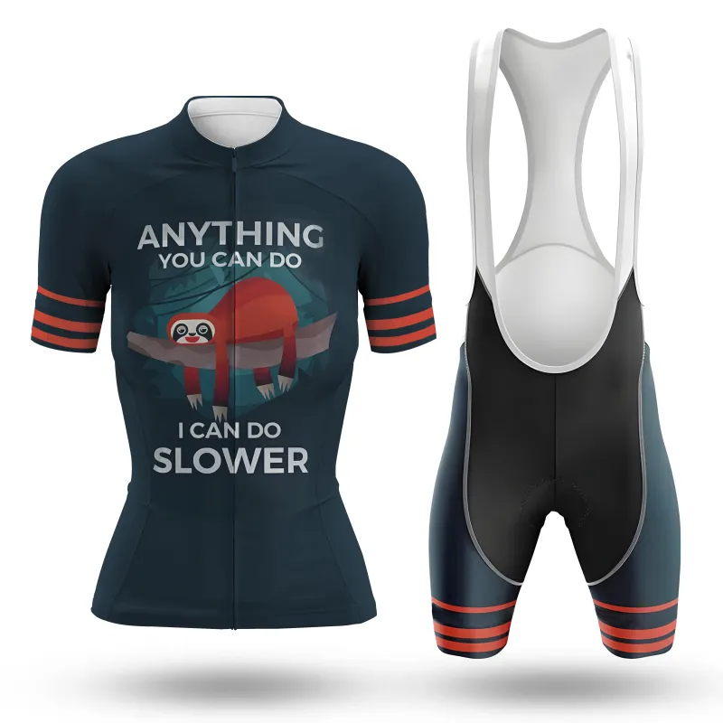 Sloth Can Do Slower Women's Short Sleeve Cycling Kit (Clearance Sale) made by RSSC Sports