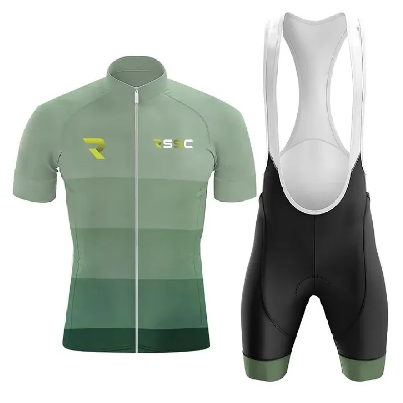 Rssc Green Men's Short Sleeve Cycling Kit (Clearance Sale) made by RSSC Sports