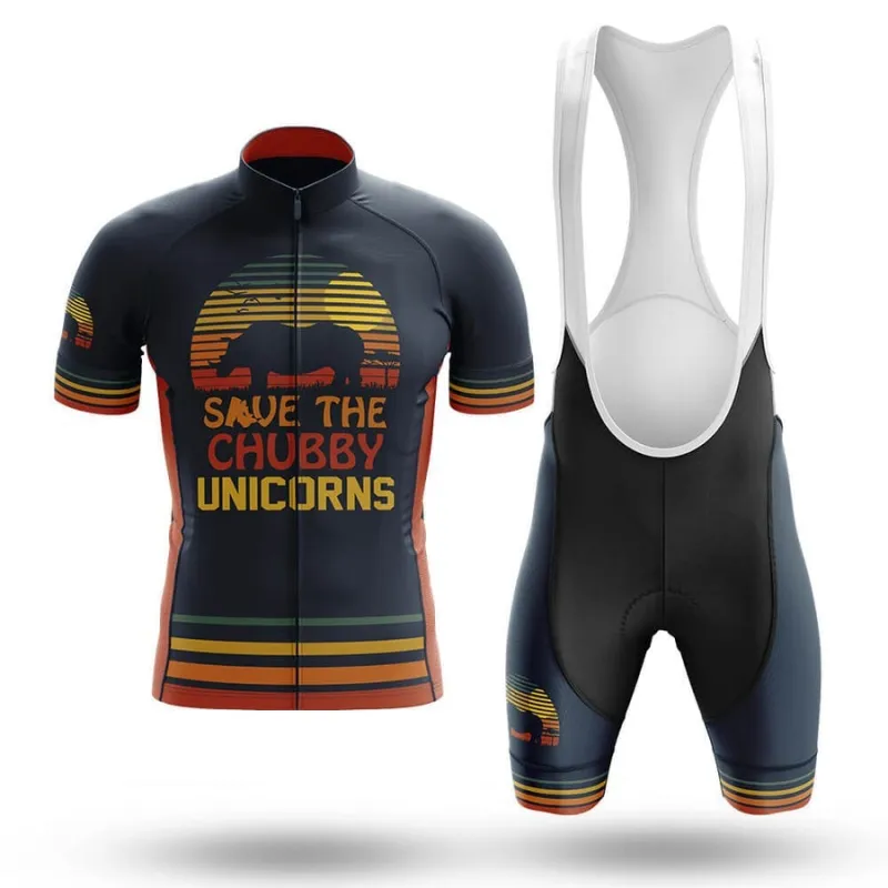 Save The Chubby Unicorns Men's Short Sleeve Cycling Kit (Clearance Sale) made by RSSC Sports