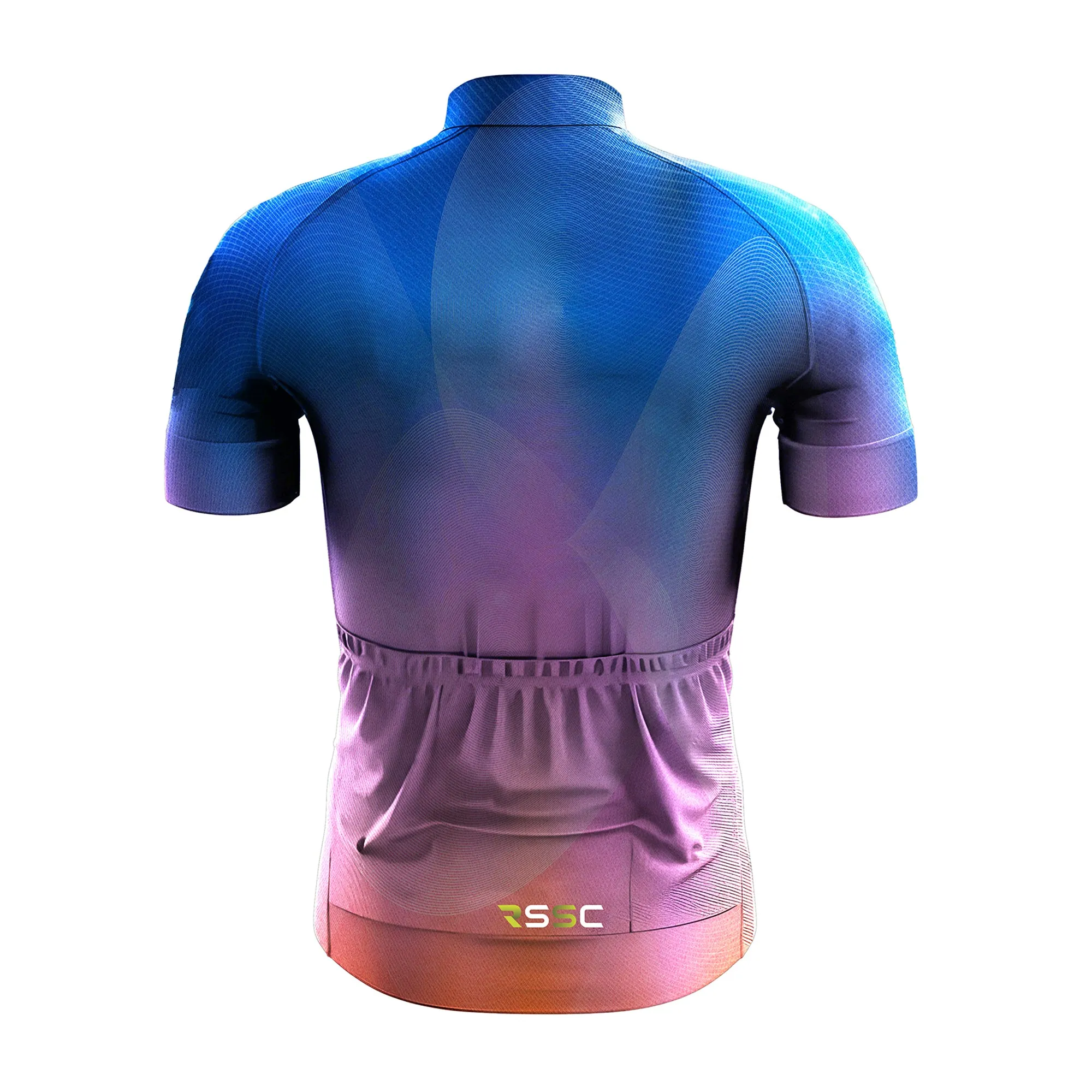Blue Pink Orange Gradient Men's Cycling Kit(Clearance Sale) sold by RSSC Sports product image thumbnail 4