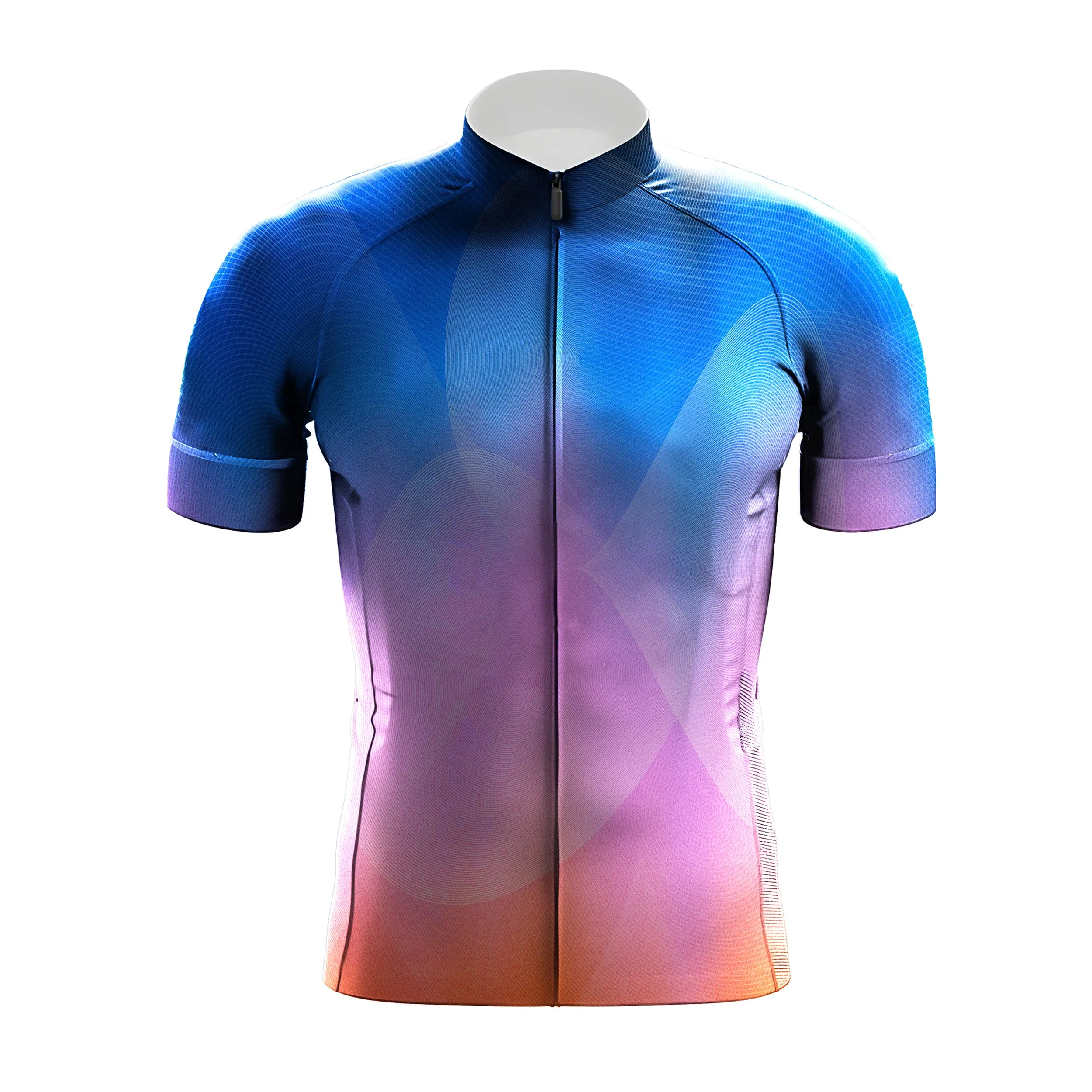 Blue Pink Orange Gradient Men's Cycling Kit(Clearance Sale) sold by RSSC Sports product image thumbnail 3