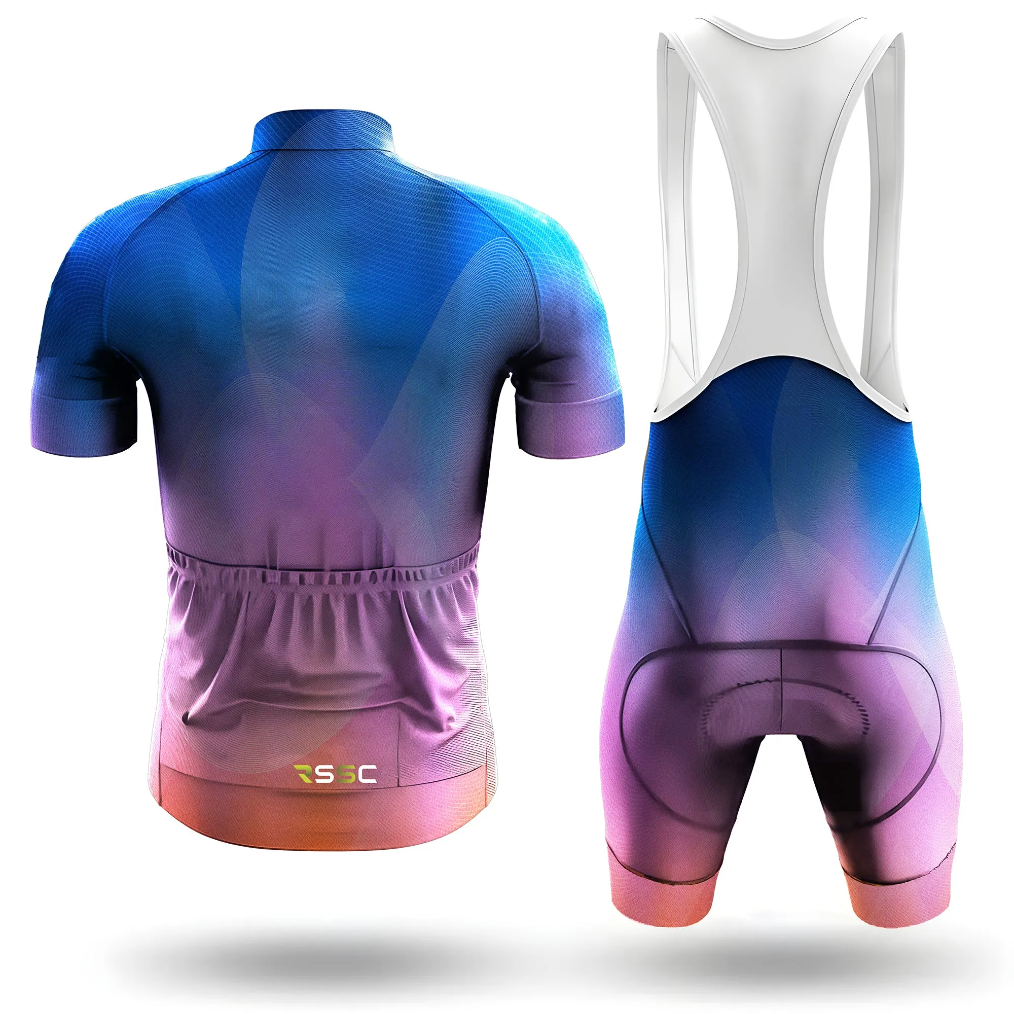 Blue Pink Orange Gradient Men's Cycling Kit(Clearance Sale) sold by RSSC Sports product image thumbnail 2