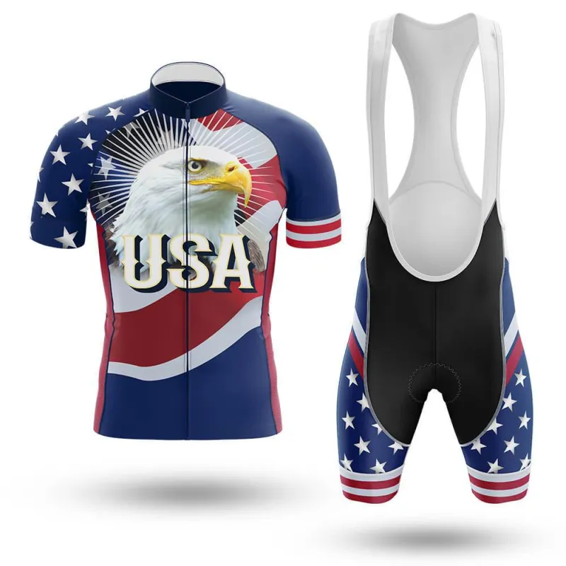 Eagle USA Men's Short Sleeve Cycling Kit（Clearance Sale） made by RSSC Sports