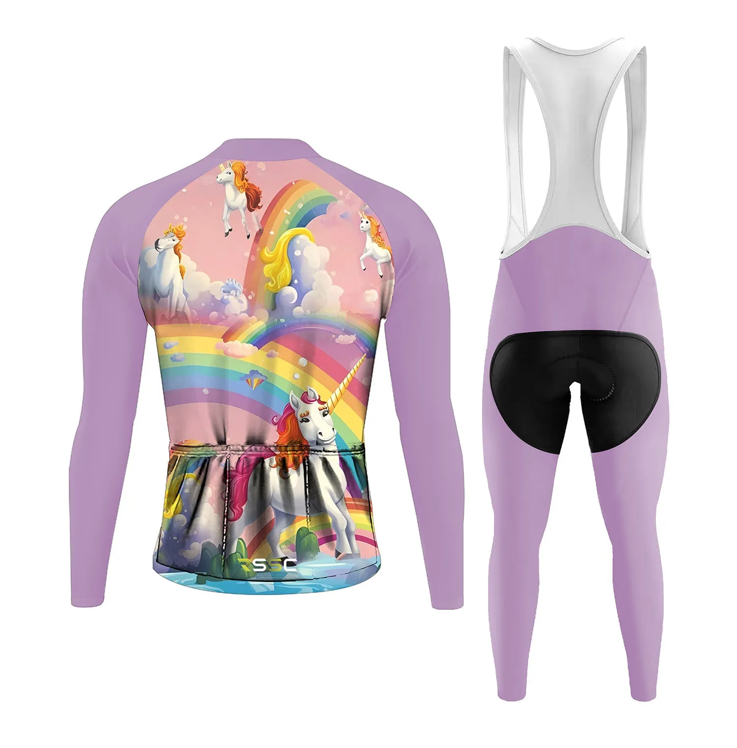 Happy Unicorns Men's Long Sleeve Cycling Kit(Clearance Sale) sold by RSSC Sports product image thumbnail 2
