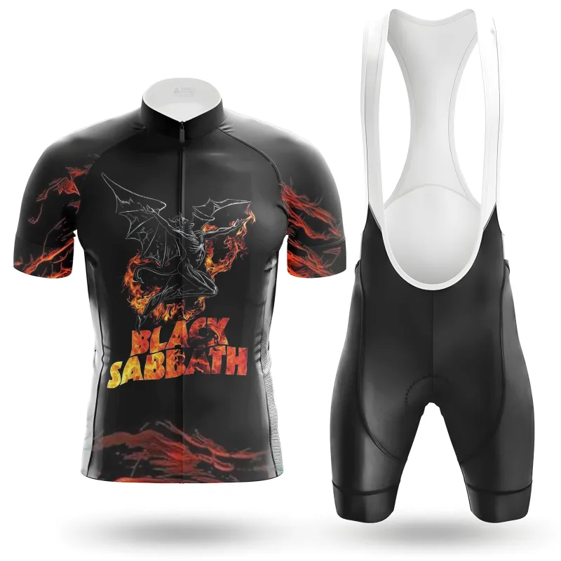 Black Sabbath Men's Cycling Kit（Clearance Sale ） made by RSSC Sports