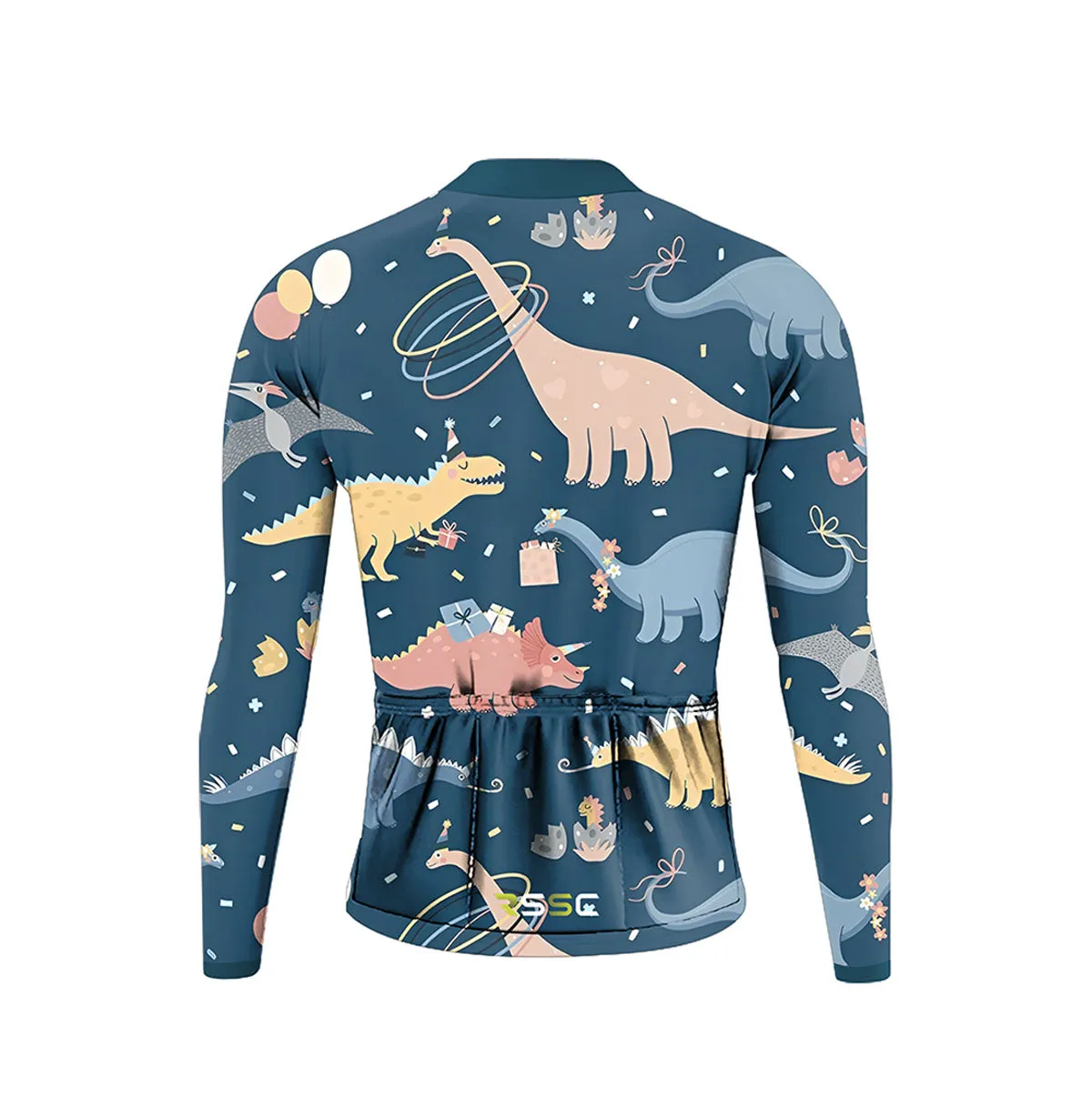 Dinosaur Pattern Men's Long Sleeve Cycling Kit (Clearance Sale) sold by RSSC Sports product image thumbnail 4