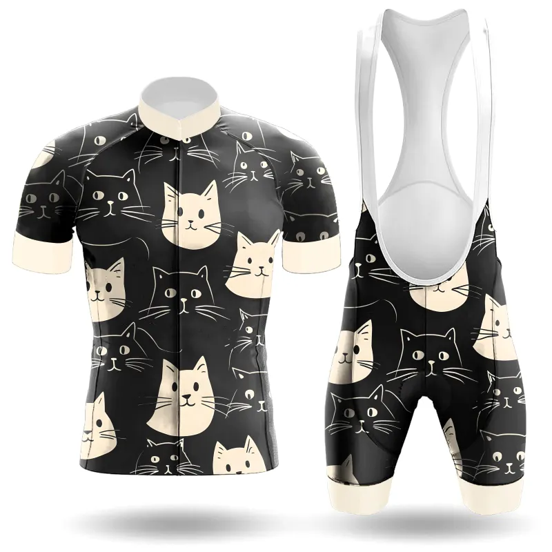 Happy Emoticon Cat Men's Cycling Kit（Clearance Sale ） made by RSSC Sports