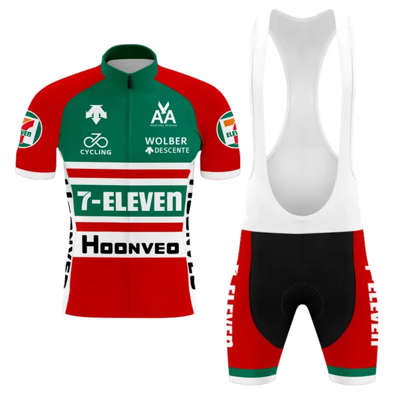 Seven Eleven Men's Short Sleeve Cycling Kit（Clearance Sale ） made by RSSC Sports