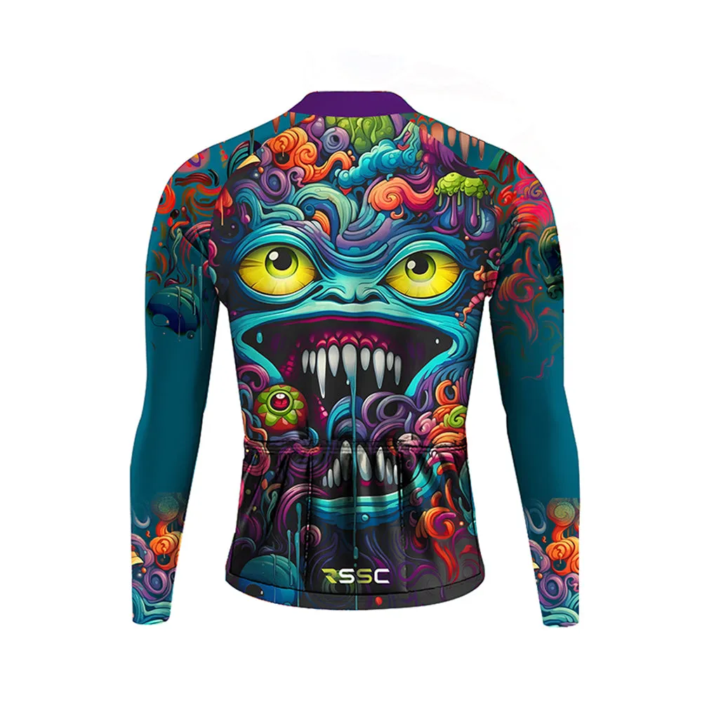 Abstract Graffiti Demon Doodle Men's Long Sleeve Cycling Kit (Clearance Sale) sold by RSSC Sports product image thumbnail 4