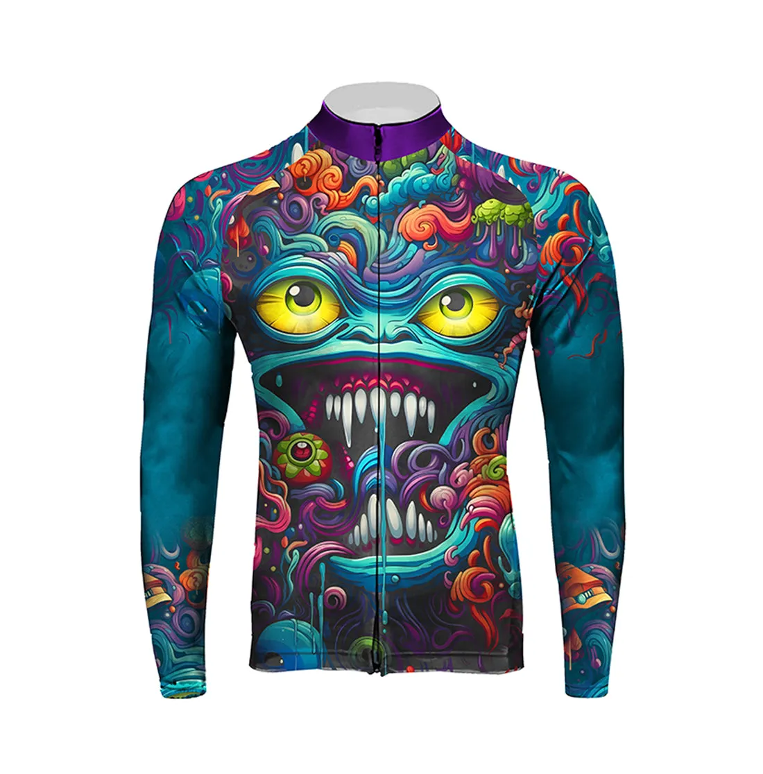 Abstract Graffiti Demon Doodle Men's Long Sleeve Cycling Kit (Clearance Sale) sold by RSSC Sports product image thumbnail 3