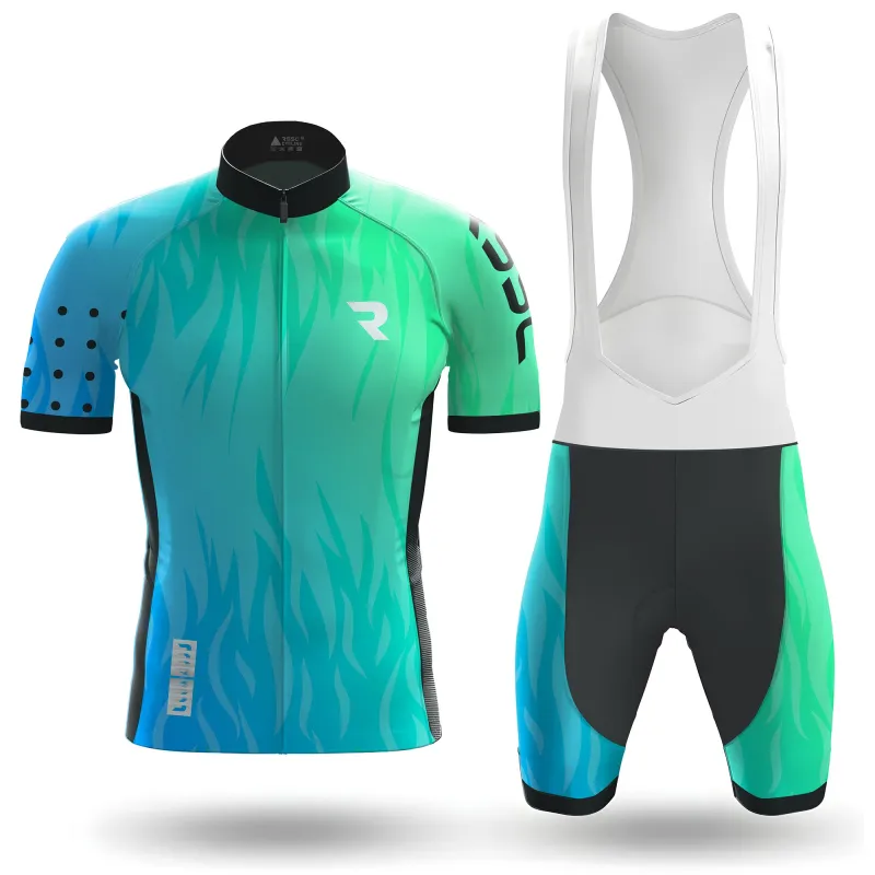 Glacial Flame Men's Short Sleeve Cycling Kit made by RSSC Sports