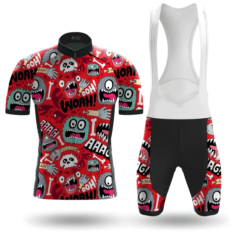 Screaming Graphic Men's Short Sleeve Cycling Kit made by RSSC Sports