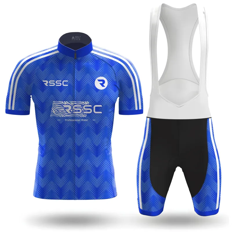 Digital Cobalt Men's Short Sleeve Cycling Kit made by RSSC Sports