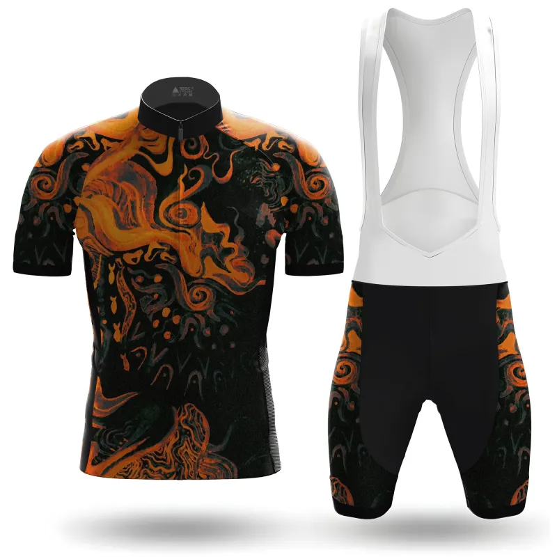 Sun's Embers Men's Short Sleeve Cycling Kit made by RSSC Sports