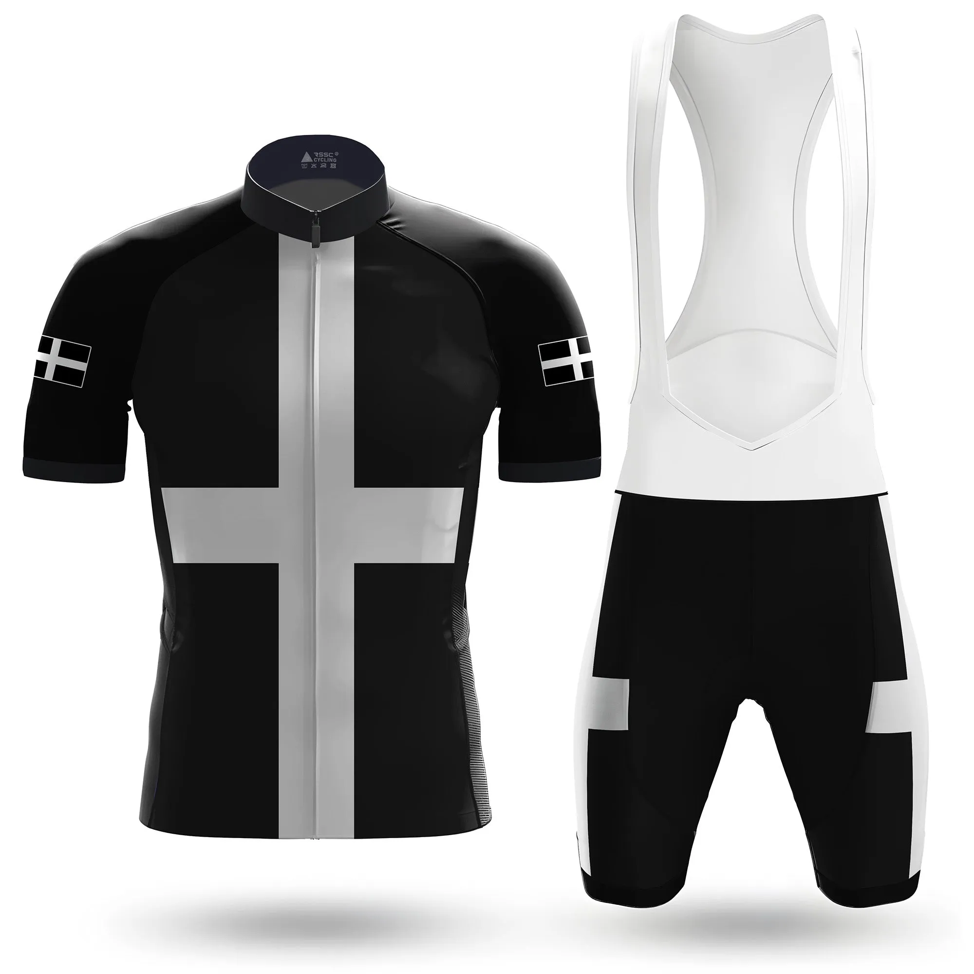 Cornish flag Men's Short Sleeve Cycling Kit sold by RSSC Sports