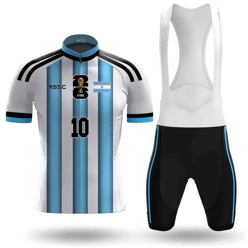 FIFA 2026 Argentina Men's Short Sleeve Cycling Kit made by RSSC Sports