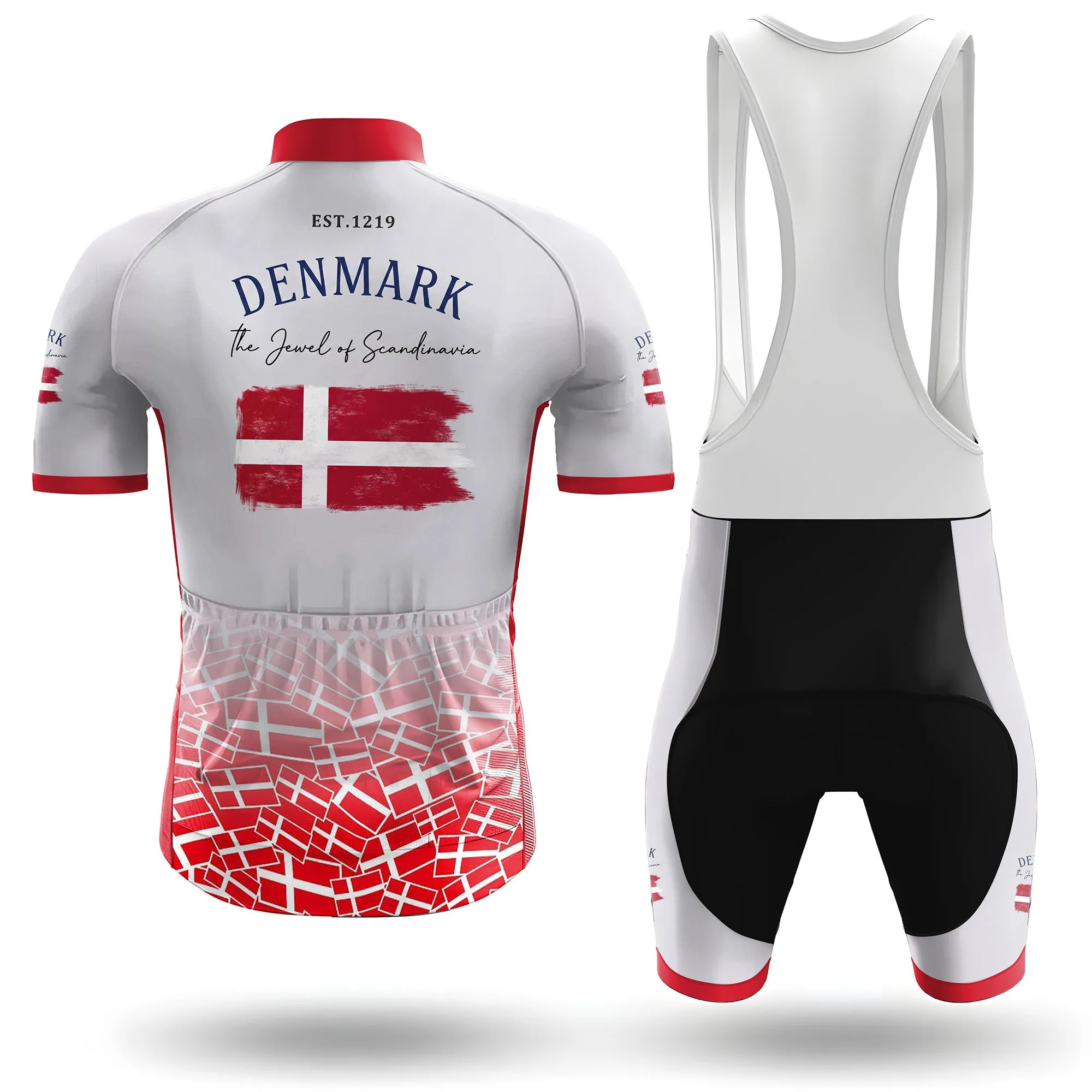 DENMARK Men's Short Sleeve Cycling Kit sold by RSSC Sports product image thumbnail 2