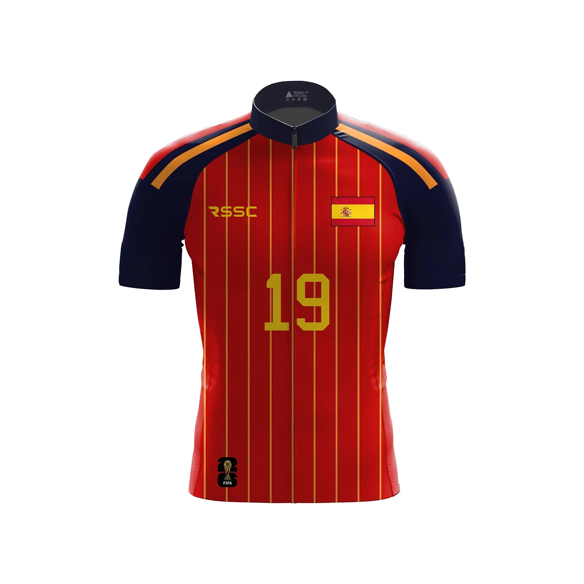 FIFA 2026 Spain Men's Short Sleeve Cycling Kit sold by RSSC Sports product image thumbnail 3